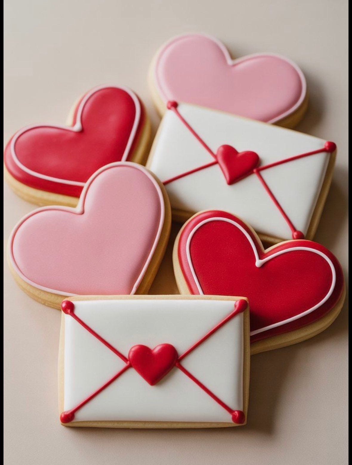 Valentines Decorated Sugar Cookies