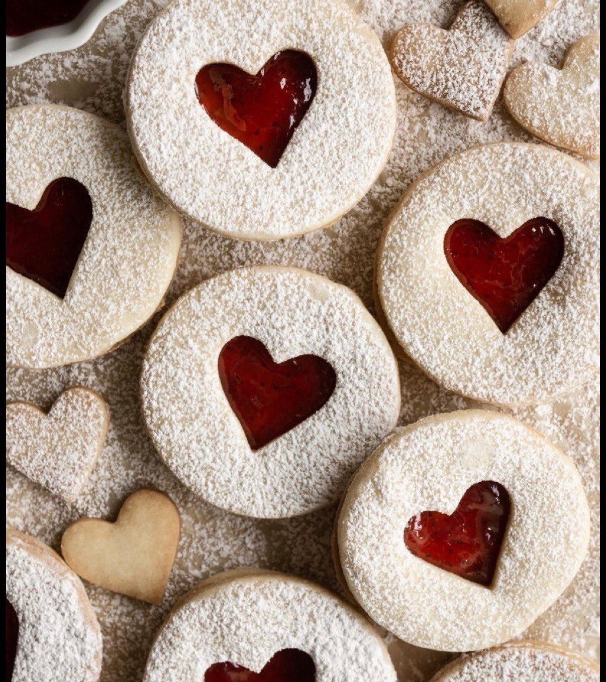 Raspberry Jam Linzer Cookies